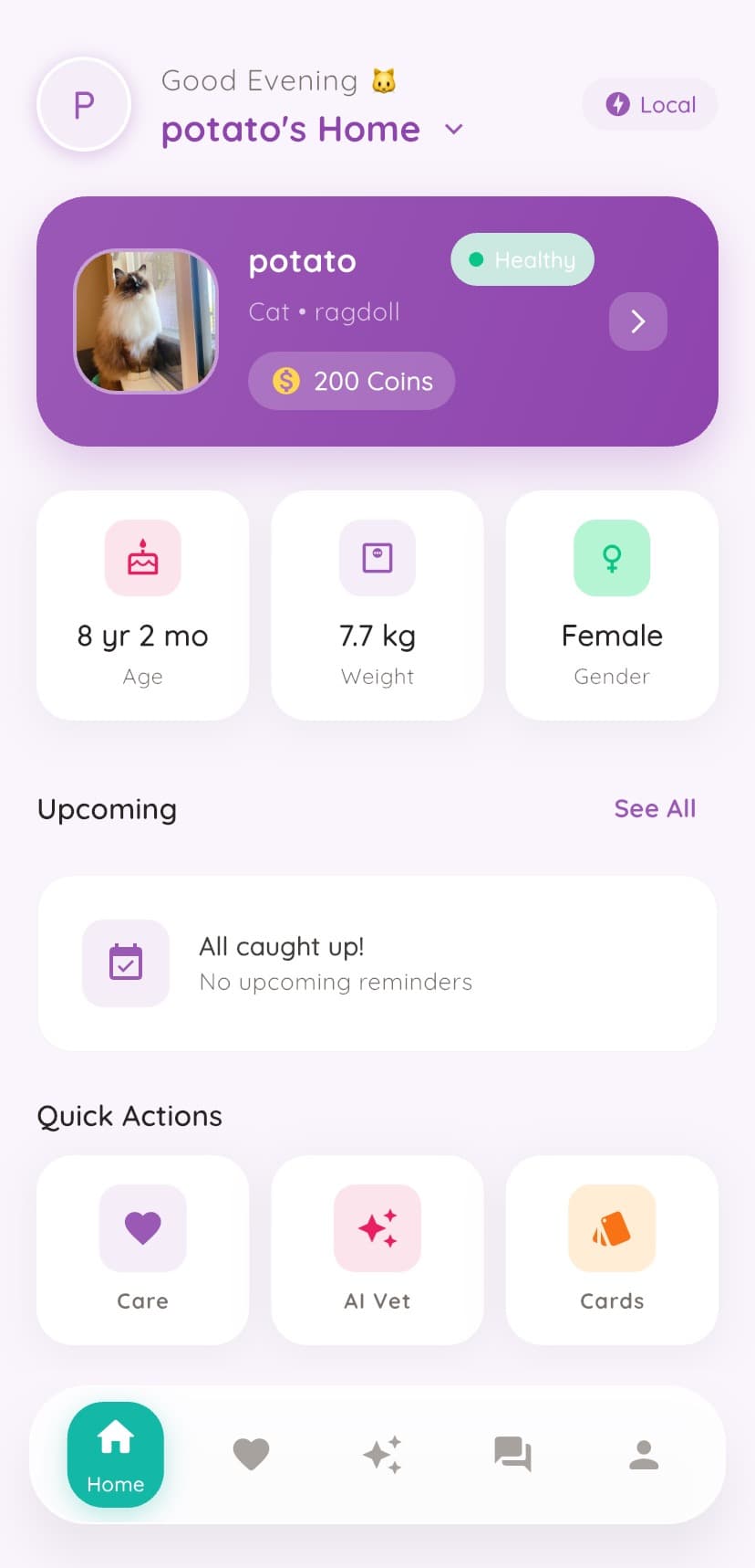 PawPrint App Homepage