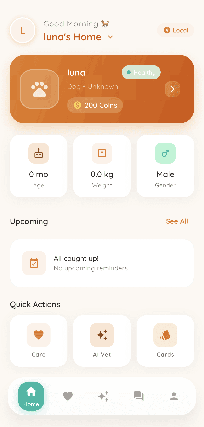 PawPrint App Homepage